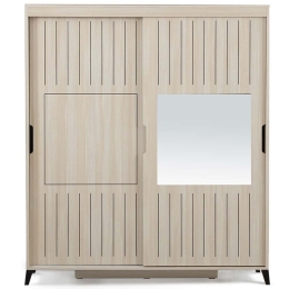 Ντουλάπα Δίφυλλη Pasific Home Fuga 801CMY3427 180x60x216cm Oak Δίφυλλη