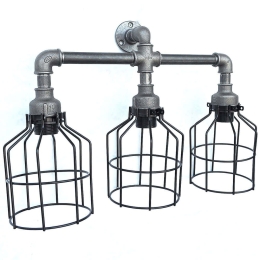 Φωτιστικό Τοίχου - Απλίκα 791EVL2520 53x17x40cm 3xE27 Silver-Black Opviq