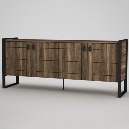 Μπουφές Lost 804TRH3515 180x44,5x77,6cm Walnut