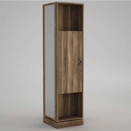 Έπιπλο Εισόδου Roll 804TRH4108 44,8x44,8x180cm Walnut Μοριοσανίδα, Μελαμίνη