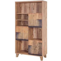 Βιβλιοθήκη Marina Flora 863SPH3611 80x36x155cm Pine