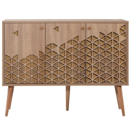 Μπουφές Mega 863SPH3936 120x36x90cm Oak Μοριοσανίδα, Μελαμίνη