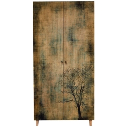 Ντουλάπα Δίφυλλη Stil 863SPH4207 90x52x192cm Multi Δίφυλλη