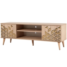 Έπιπλο Τηλεόρασης Truva 863SPH3014 140x40x50cm Oak