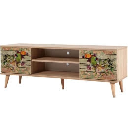 Έπιπλο Τηλεόρασης Truva 863SPH3035 140x40x50cm Multi