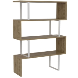 Βιβλιοθήκη Adriana 875ZNA3620 91,5x29,5x124,5cm White-Oak