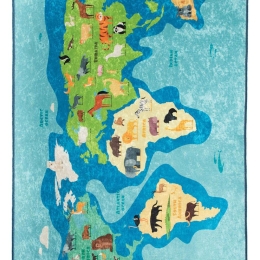 Χαλί Map Blue-Multi Conceptum Hypnose 140X190cm