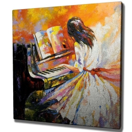 Πίνακας Καμβάς 265VGA1312 45x45cm Multi Wallity Τετράγωνοι Ξύλο, Καμβάς