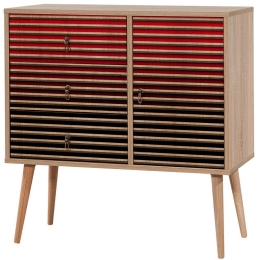 Συρταριέρα Verybox 869VEL3445 90x40x90cm Multi-Red