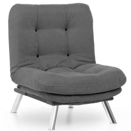 Πολυθρόνα Misa Solo 859FTN1404 88x104x100cm Grey