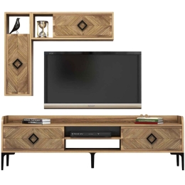 Σύνθεση Τηλεόρασης Samba 845HCT3073 180x35x52cm Walnut