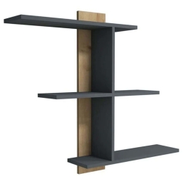 Ραφιέρα Τοίχου Bahro 835PUQ1638 111x19,6x90cm Oak-Anthracite