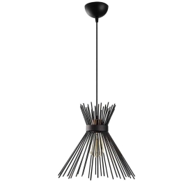 Φωτιστικό Οροφής Kirpi 892OPV1410 34x131cm E27 40W Black Opviq