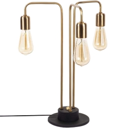 Φωτιστικό Επιτραπέζιο Mum 892OPV1106 40x40x51cm 3xE27 40W Gold-Black Opviq