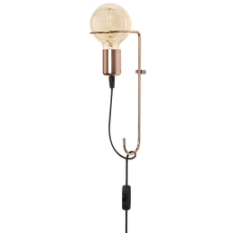 Φωτιστικό Τοίχου - Απλίκα Pota 892OPV1225 9x15x30cm E27 40W Copper Opviq