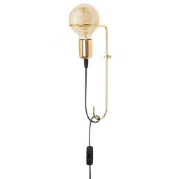 Φωτιστικό Τοίχου - Απλίκα Pota 892OPV1226 9x15x30cm E27 40W Gold Opviq