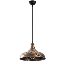 Φωτιστικό Οροφής Saglam 892OPV1464 Φ32x117cm 1xE27 40W Copper Opviq