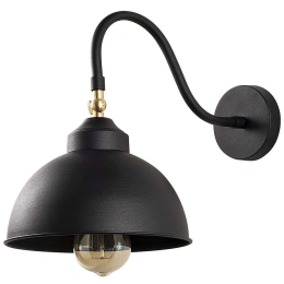 Φωτιστικό Τοίχου - Απλίκα Saglam 892OPV1234 21x32x28cm 1xE27 40W Black Opviq