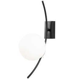 Φωτιστικό Τοίχου - Απλίκα Hilal 892OPV1237 15x25x44cm 1xE27 40W Black-White Opviq