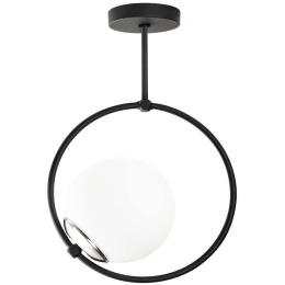Φωτιστικό Οροφής Dolunay 892OPV1437 26x15x39cm E27 40W Black-White Opviq