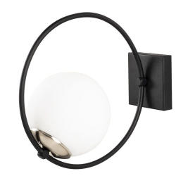 Φωτιστικό Τοίχου - Απλίκα Dolunay 892OPV1238 15x31x28cm 1xE27 40W Black-White Opviq