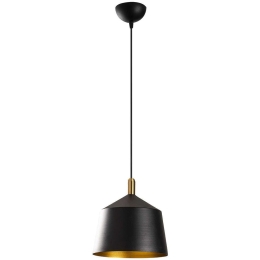 Φωτιστικό Οροφής Saglam 892OPV1518 Φ25x124cm 1xE27 40W Black-Gold Opviq