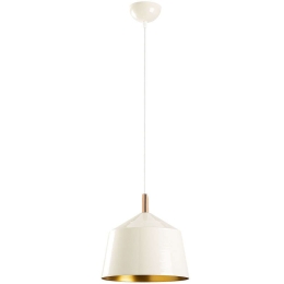 Φωτιστικό Οροφής Saglam 892OPV1523 Φ25x124cm 1xE27 40W White-Gold Opviq