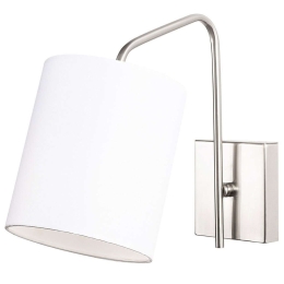 Φωτιστικό Τοίχου - Απλίκα Ve 892OPV1269 14x27x24cm E27 40W Nickel-White Opviq