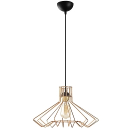 Φωτιστικό Οροφής Saglam 892OPV1577 Φ41x123cm 1xE27 40W Copper-Black Opviq