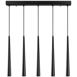 Φωτιστικό Οροφής - Ράγα Ugur 892OPV1602 78x5x135cm 5xLed 3W 2700K Black Opviq