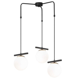 Φωτιστικό Οροφής Uzum 892OPV1616 57x57x100cm 3xE27 40W White-Black Opviq