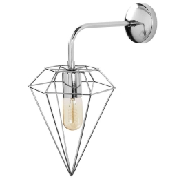 Φωτιστικό Τοίχου - Απλίκα Elmas 892OPV1290 20x37x43cm 1xE27 40W Chrome Opviq