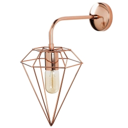 Φωτιστικό Τοίχου - Απλίκα Elmas 892OPV1291 20x37x43cm 1xE27 40W Copper Opviq