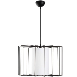 Φωτιστικό Οροφής Tel 892OPV1683 Φ47x127cm E27 40W Black-White Opviq