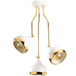 Φωτιστικό Οροφής Yildo 892OPV1764 50x50x75cm 3xE27 40W White-Gold Opviq