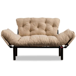 Καναπές - Κρεβάτι Διθέσιος Nitta 859FTN1216 155x70x85cm Cream