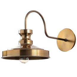 Φωτιστικό Τοίχου - Απλίκα Berceste 521SHN2147 22x42x23cm 1xE27 40W Gold Opviq