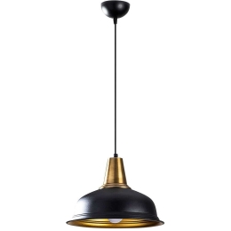 Φωτιστικό Οροφής Berceste 521SHN3176 32x32x120cm 1xE27 40W Black-Gold Opviq