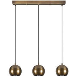 Φωτιστικό Οροφής - Ράγα Berceste 521SHN3314 65x15x111cm 3xE27 40W Gold Opviq