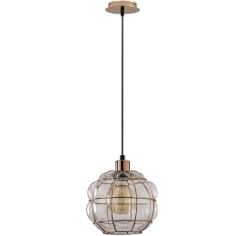 Φωτιστικό Οροφής Safderun 521SHN3321 Φ23x111cm 1xE27 40W Copper Opviq