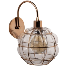 Φωτιστικό Τοίχου - Απλίκα Safderun 521SHN2165 30x30cm 1xE27 40W Copper Opviq