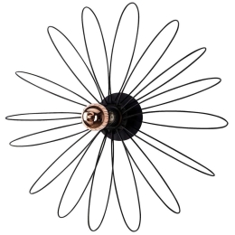Φωτιστικό Τοίχου - Απλίκα Hemdem 521SHN2202 58x12x58cm 1xE27 40W Black Opviq