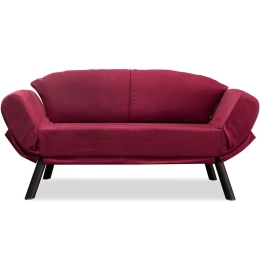 Καναπές - Κρεβάτι Διθέσιος Genzo 859FTN1225 177x75x87cm Maroon Red