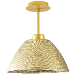 Φωτιστικό Οροφής - Πλαφονιέρα Bornova 525NOR1137 Φ30x32cm E27 40W Gold Opviq