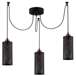 Φωτιστικό Οροφής Amasra 525NOR1448 100x10x114cm 3xE27 40W Black-Bronze Opviq