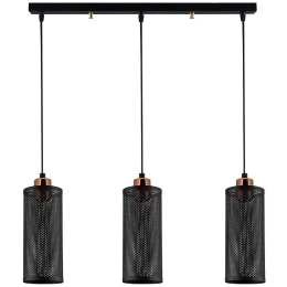 Φωτιστικό Οροφής - Ράγα Amasra 525NOR1452 60x10x116cm 3xE27 40W Black-Bronze Opviq