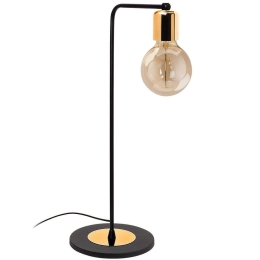 Φωτιστικό Επιτραπέζιο Harput 525NOR2172 Φ17x52cm 1xE27 40W Black-Gold Opviq