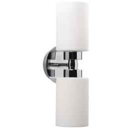 Φωτιστικό Τοίχου - Απλίκα Balcova 525NOR3122 Φ11x43cm 2xE27 40W Silver-White Opviq