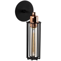 Φωτιστικό Τοίχου - Απλίκα Likya 525NOR3169 Φ8x30cm 1xE27 40W Black Opviq