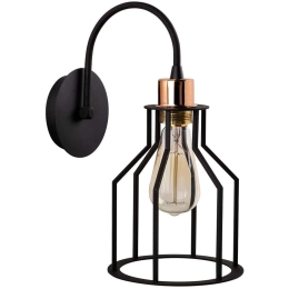 Φωτιστικό Τοίχου - Απλίκα Alacati 525NOR3176 Φ17x36cm 1xE27 40W Black Opviq